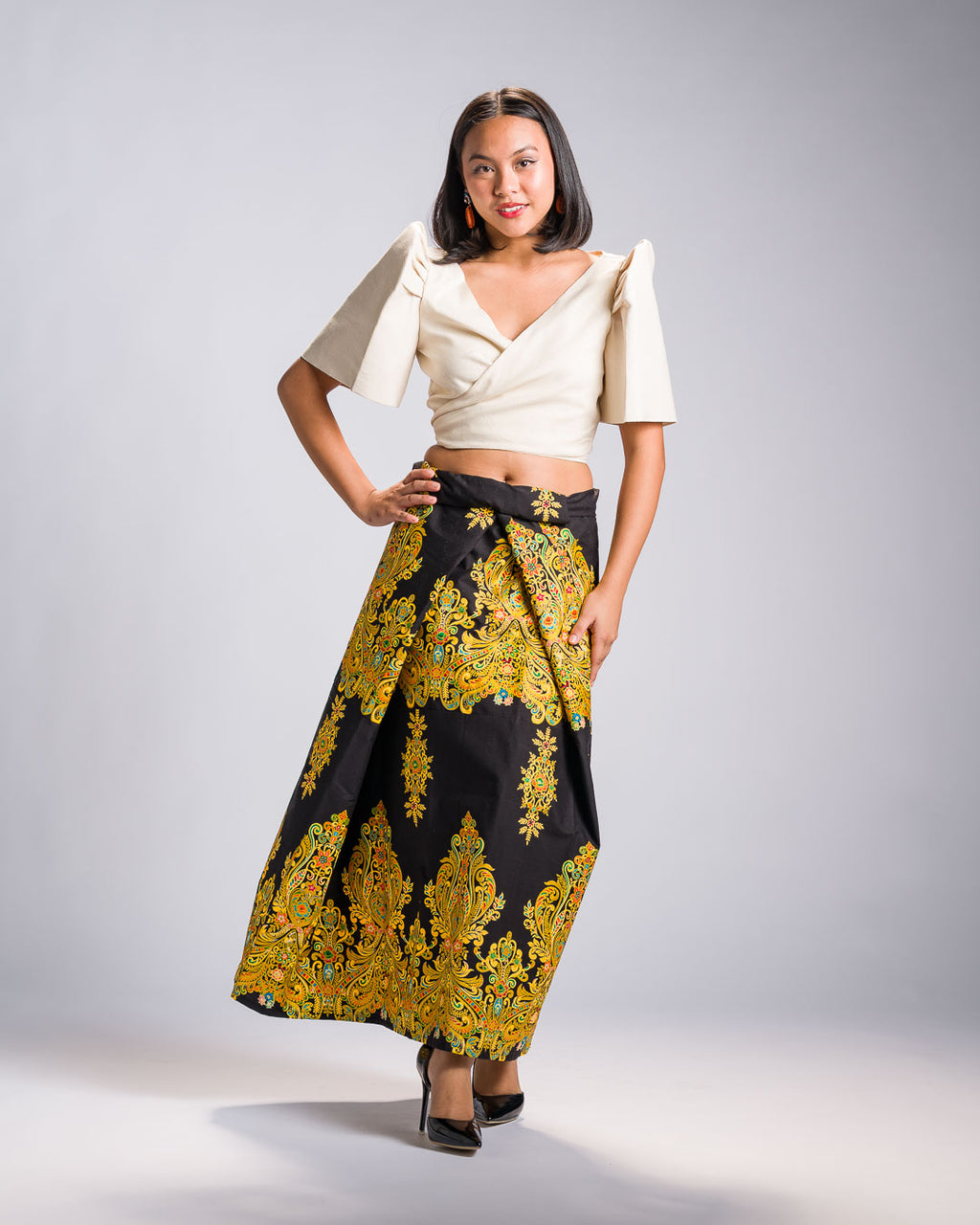 'Bituin' Malong Mindanao Royal Sparkling Print (Black)