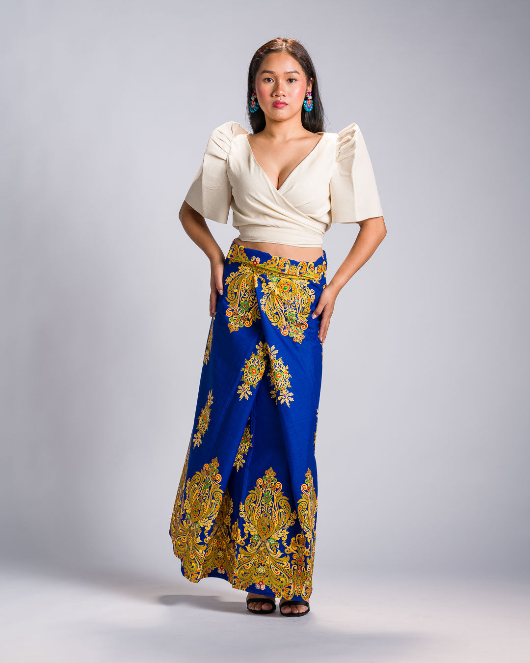'Bituin' Malong Mindanao Royal Sparkling Print (Blue)