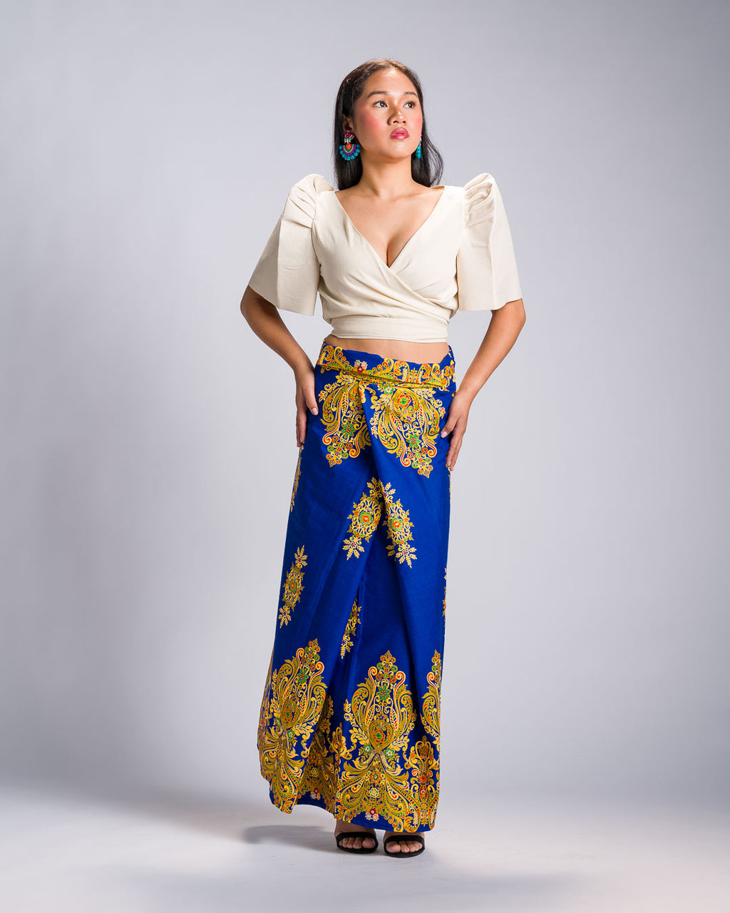 'Bituin' Malong Mindanao Royal Sparkling Print (Blue)