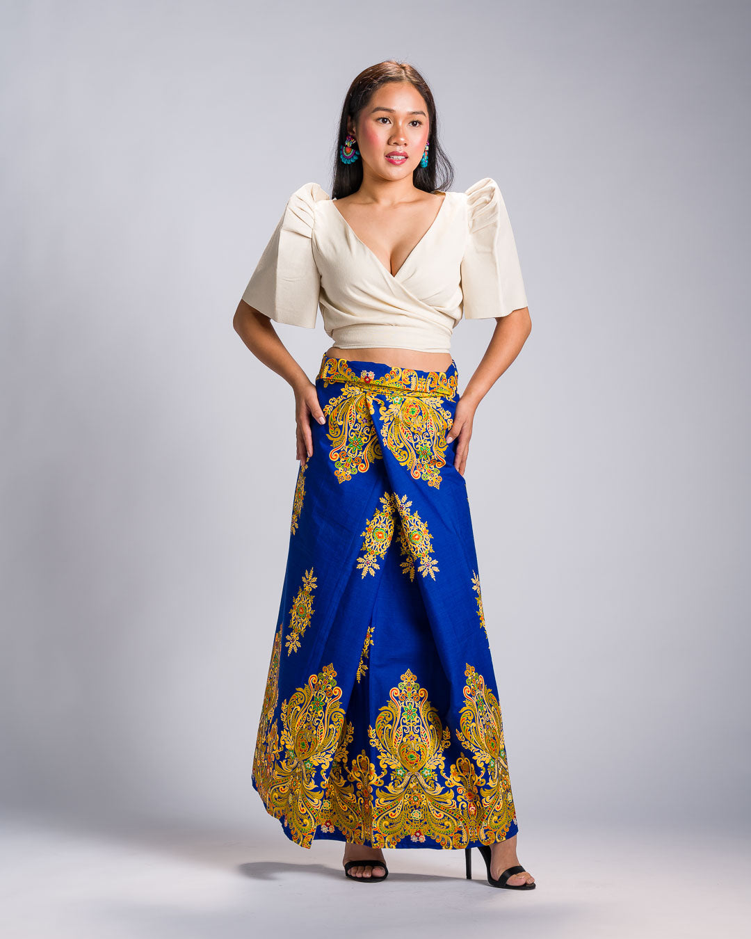 'Bituin' Malong Mindanao Royal Sparkling Print (Blue)