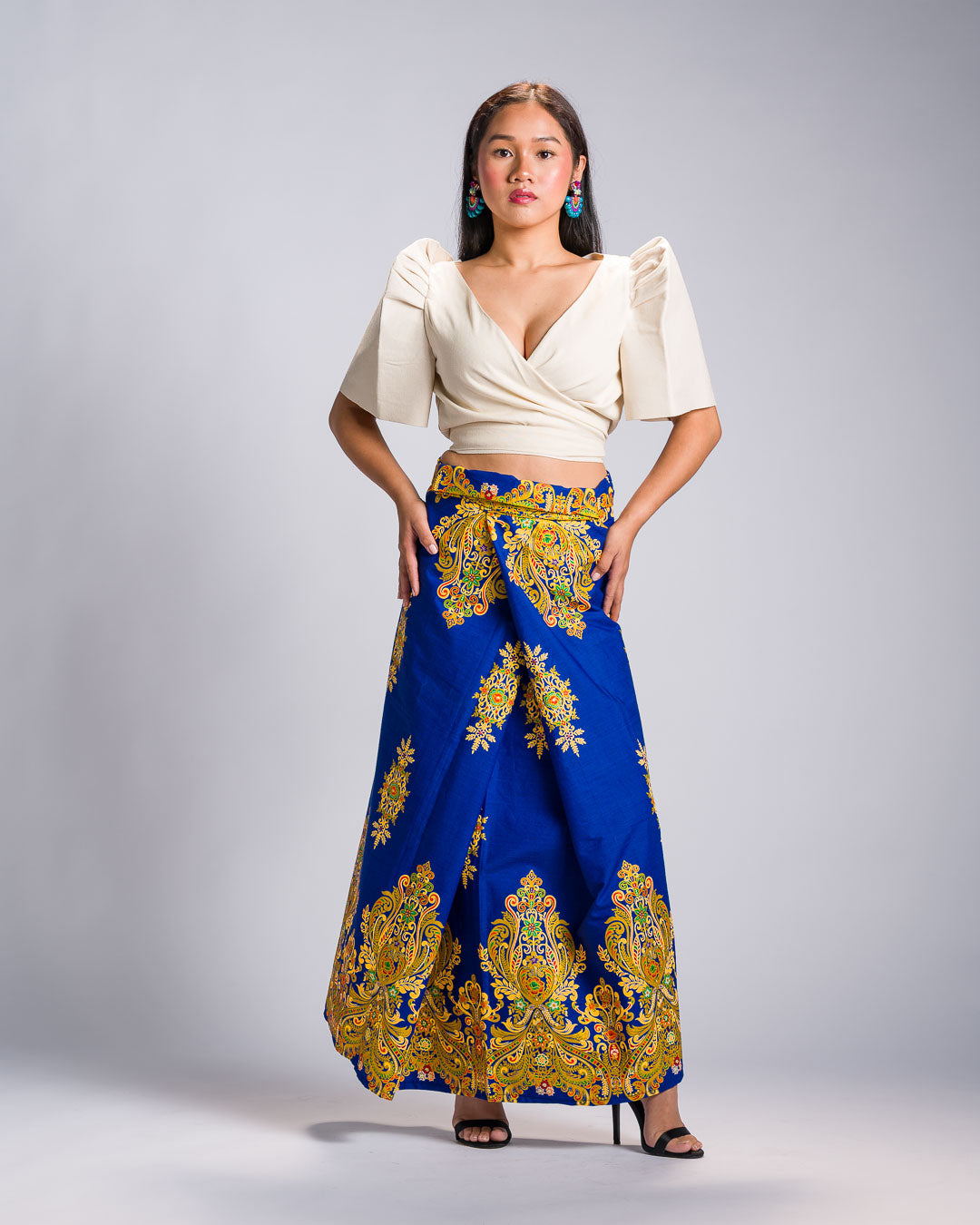 'Bituin' Malong Mindanao Royal Sparkling Print (Blue)