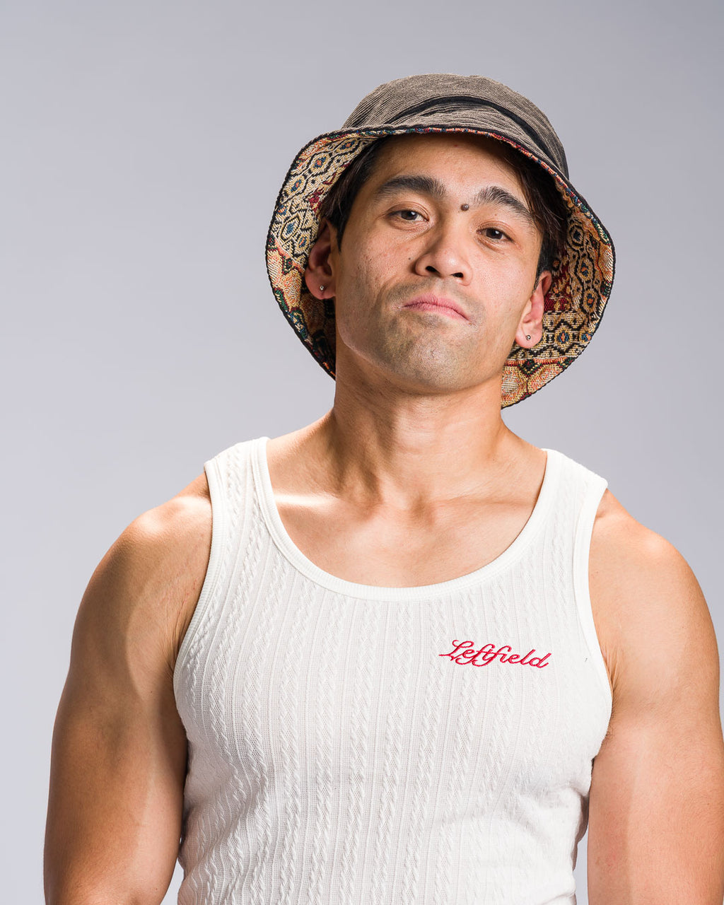 'Buhangin' Reversible Bucket Hat, Corduroy Philippine Textile