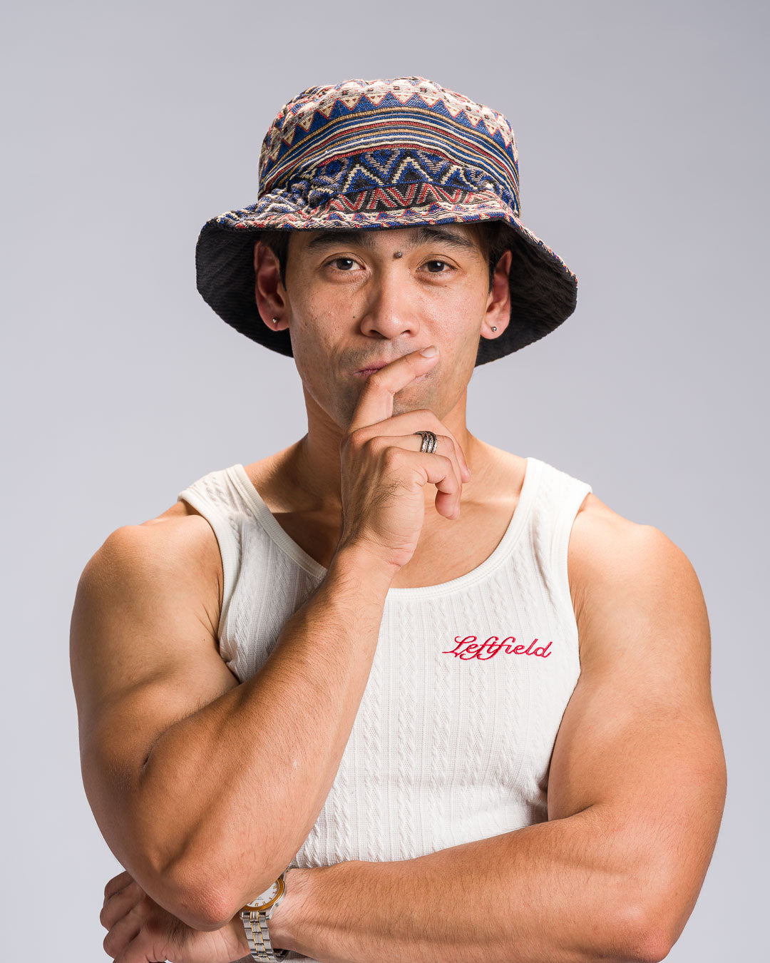 'Langit' Reversible Bucket Hat, Corduroy Philippine Textile