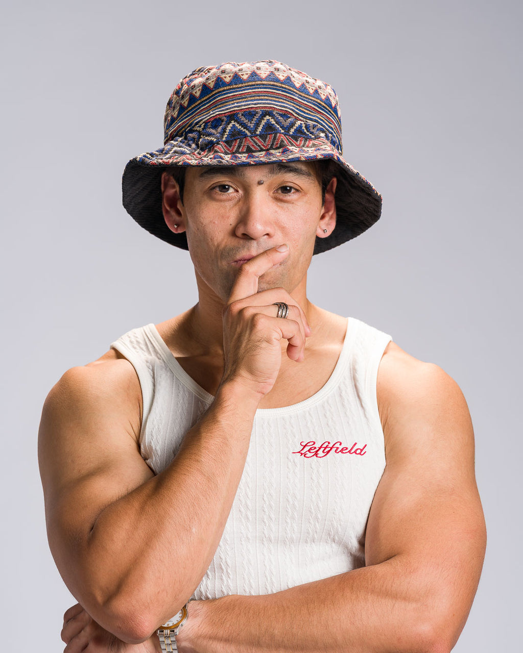 'Langit' Reversible Bucket Hat, Corduroy Philippine Textile