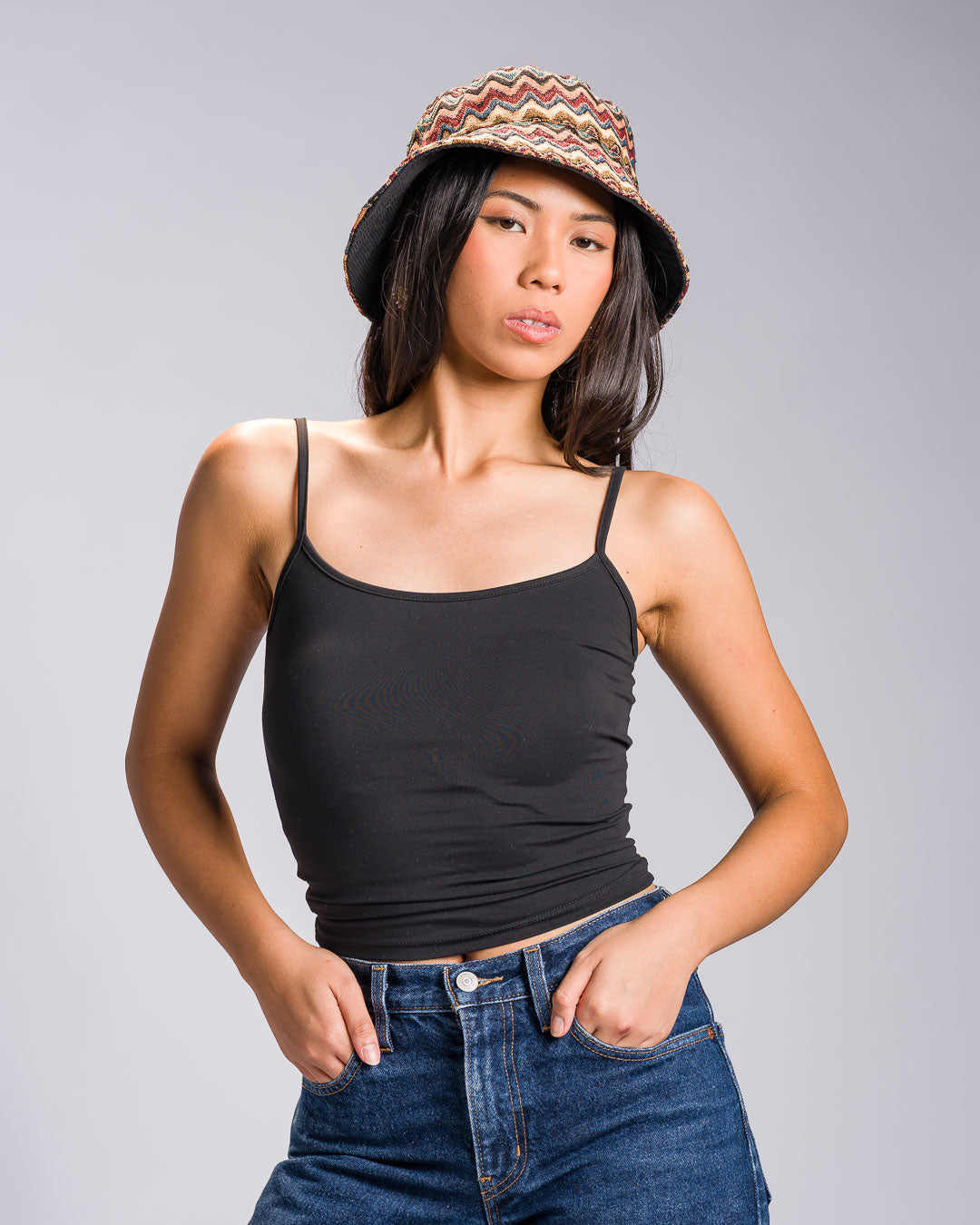 'Bundok' Reversible Bucket Hat, Corduroy Philippine Textile