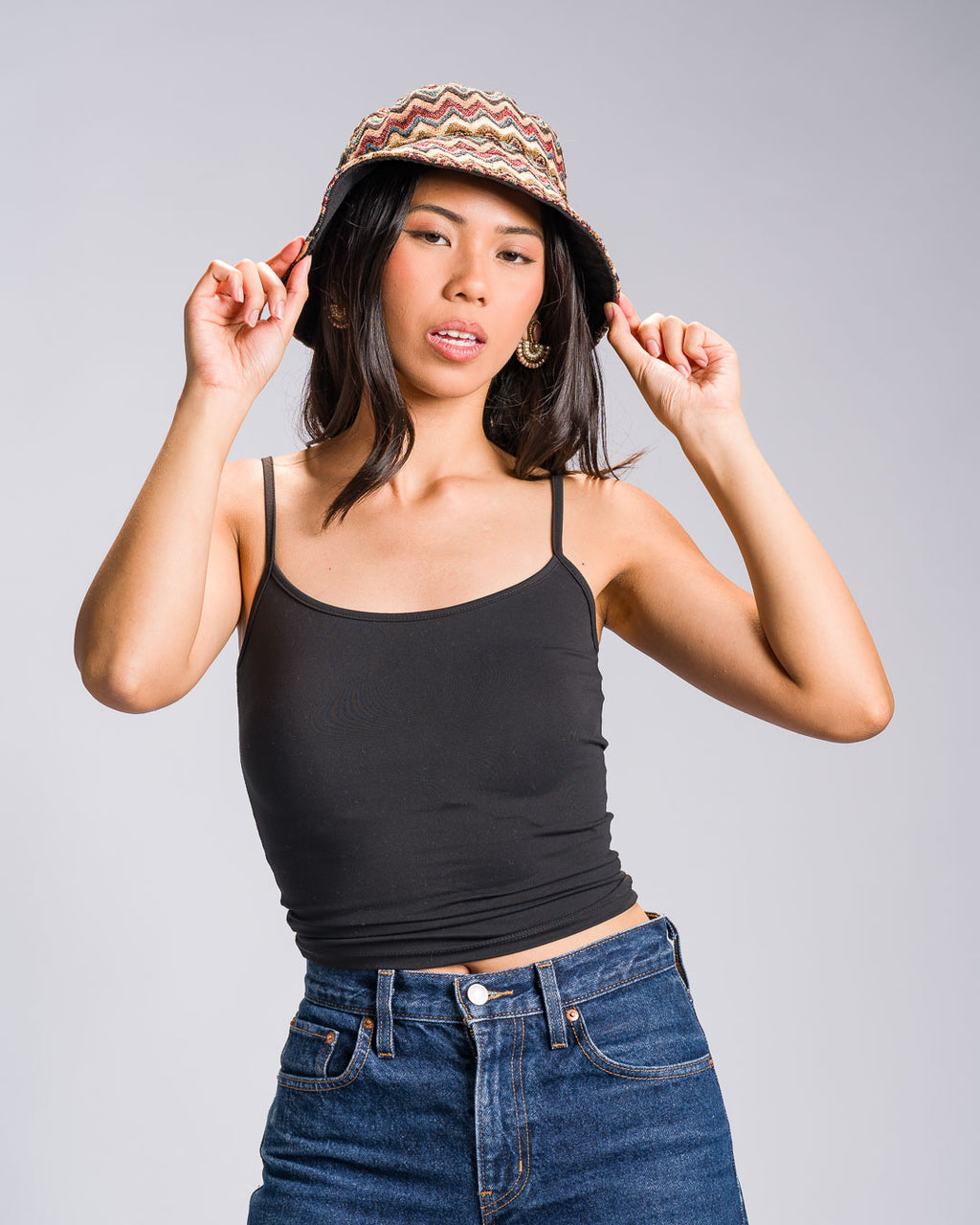 'Bundok' Reversible Bucket Hat, Corduroy Philippine Textile
