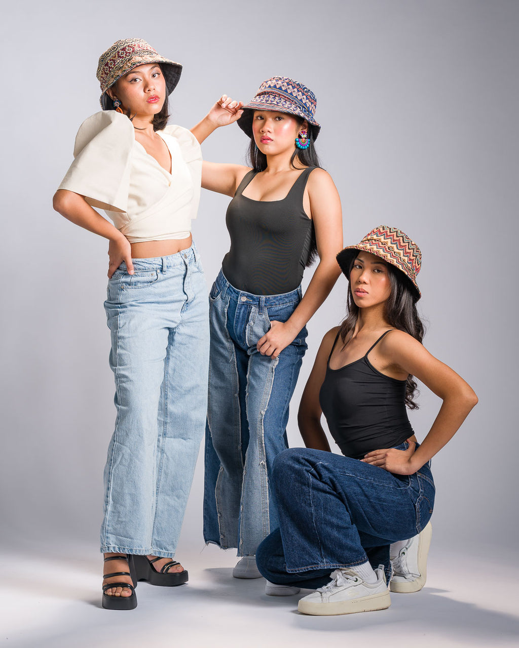 'Buhangin' Reversible Bucket Hat, Corduroy Philippine Textile