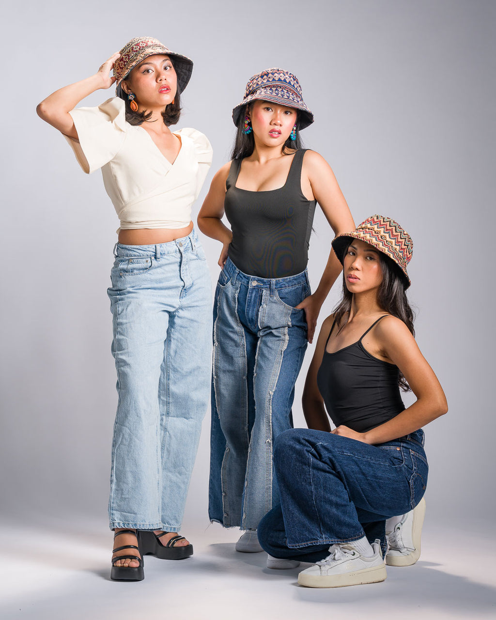 'Buhangin' Reversible Bucket Hat, Corduroy Philippine Textile