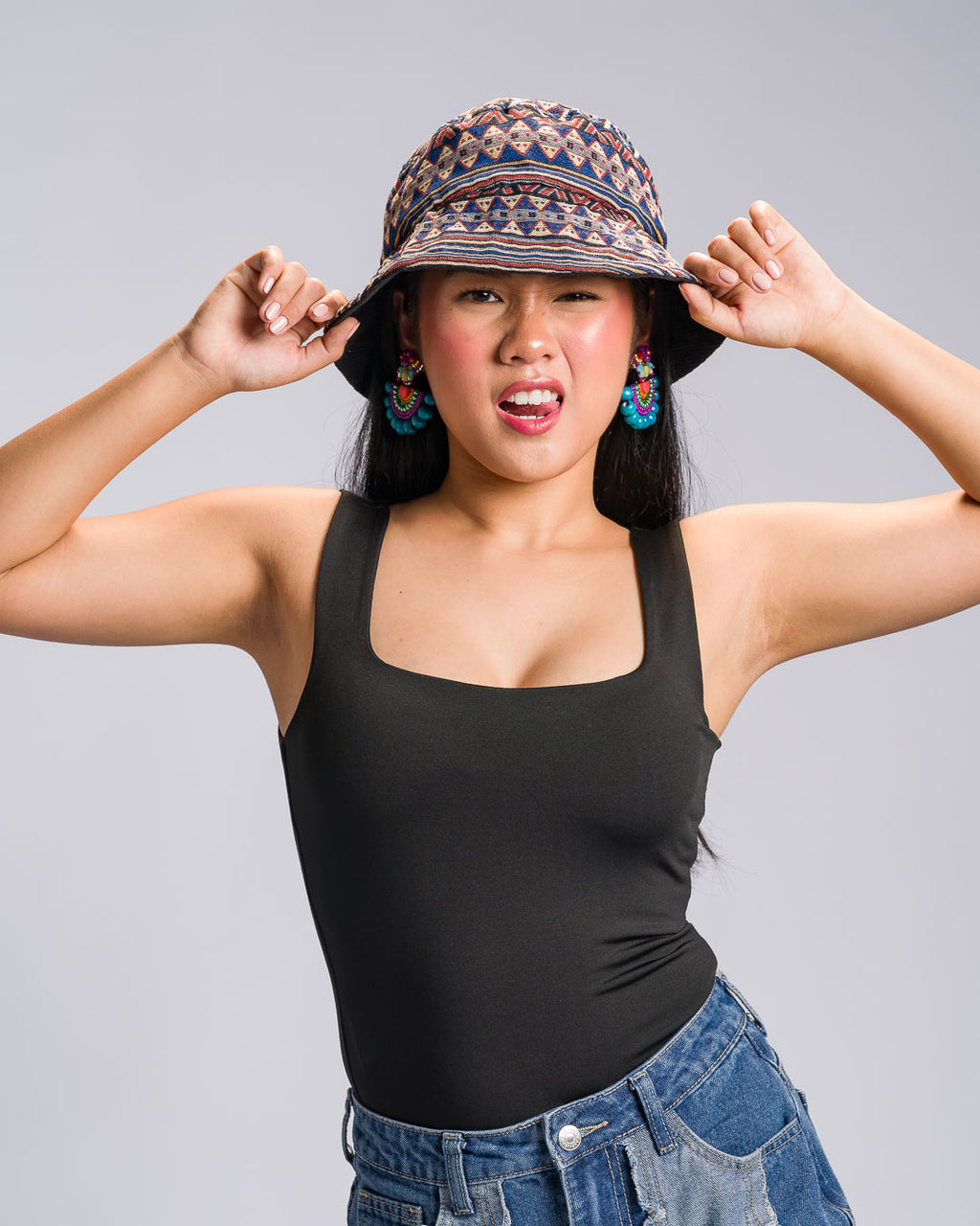 'Langit' Reversible Bucket Hat, Corduroy Philippine Textile