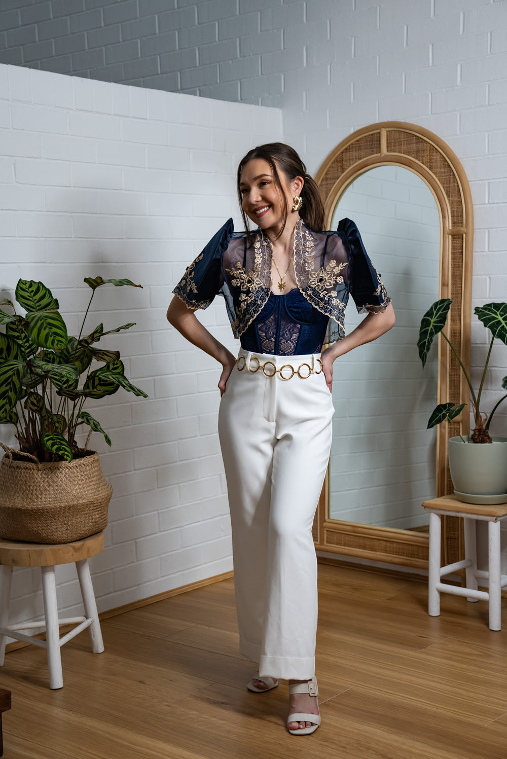 Luisa Mestiza Bolero (Navy)