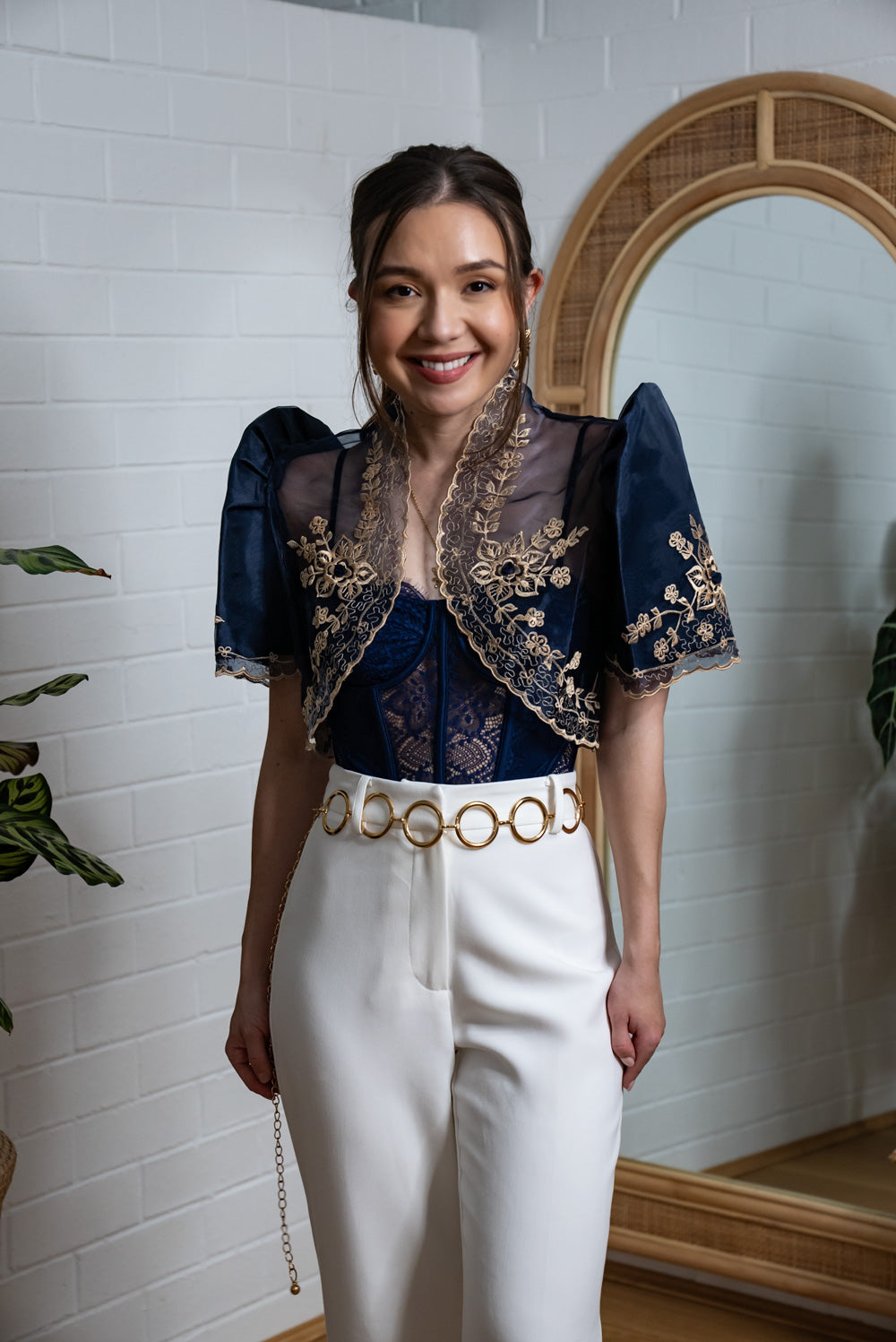 Luisa Mestiza Bolero (Navy)
