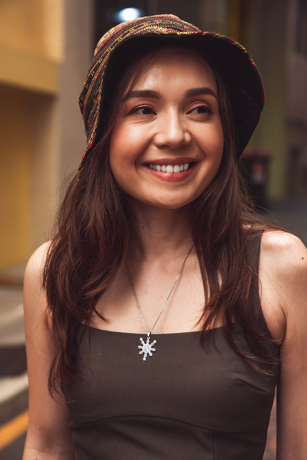Philippines Sun & Stars Necklace (Silver)