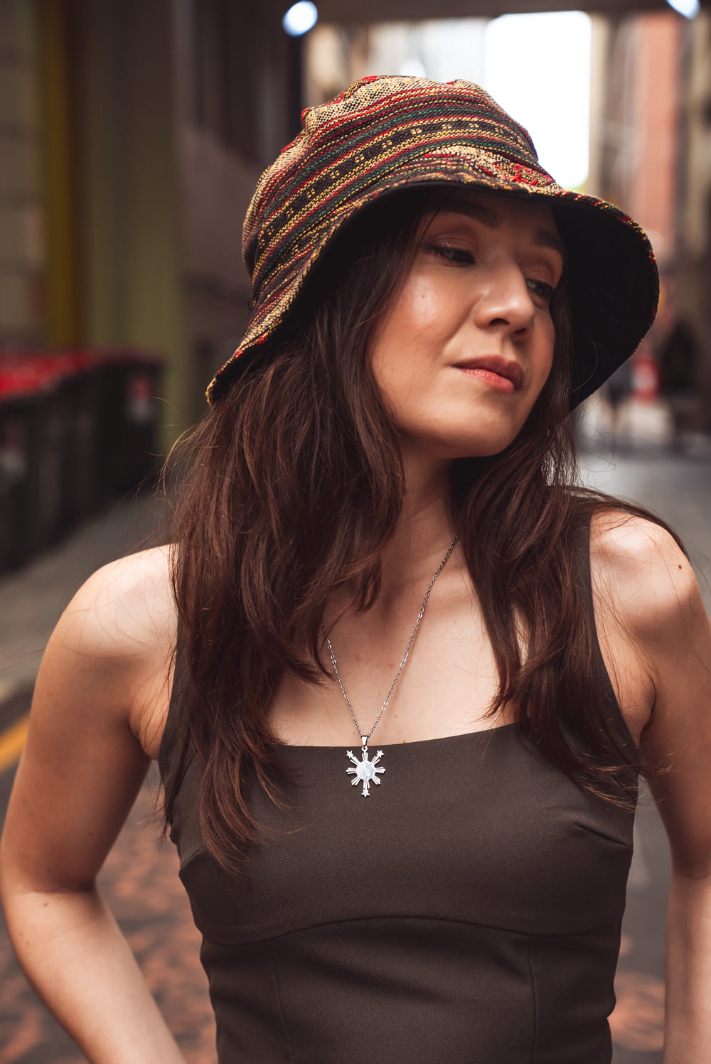 Philippines Sun & Stars Necklace (Silver)