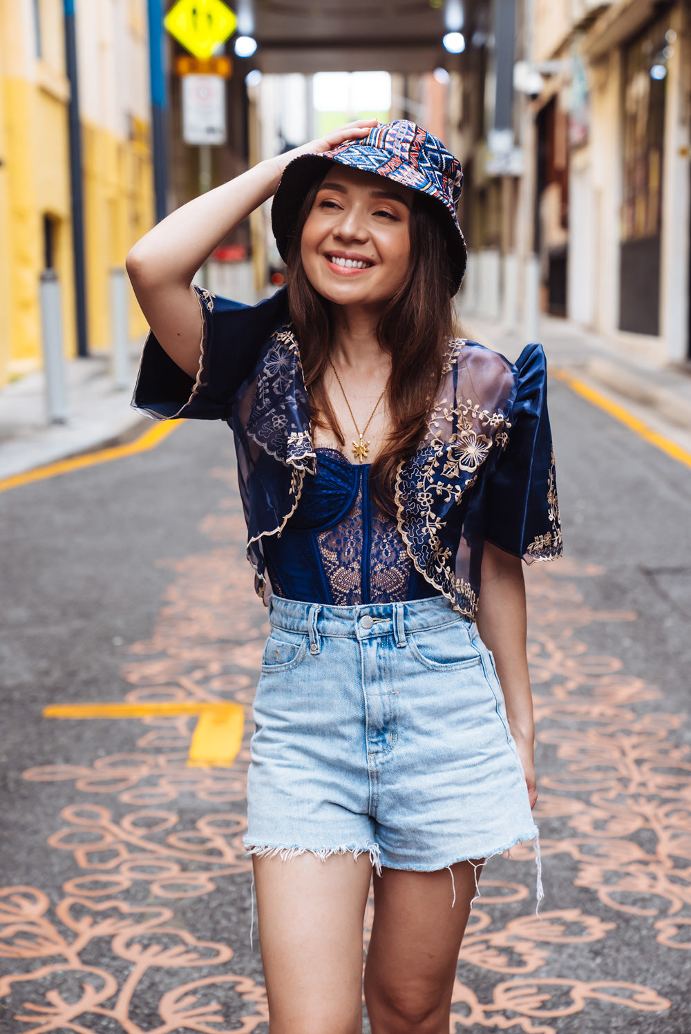 Philippines Sun & Stars Necklace (Gold)