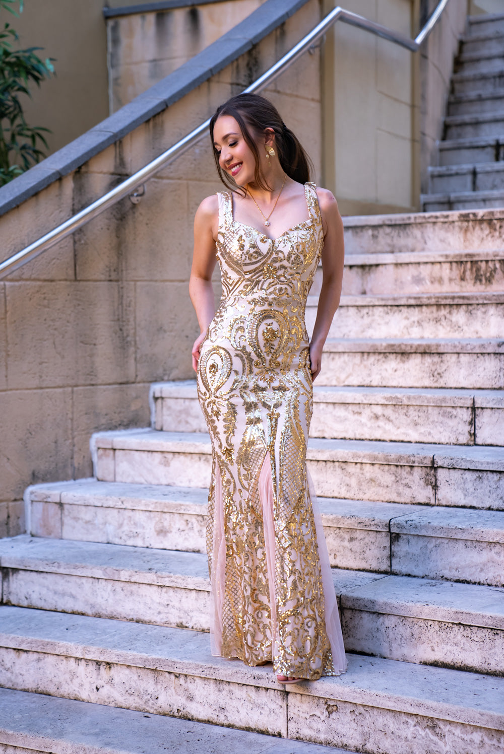 Sequin Filipiniana Gown 'Mayari'
