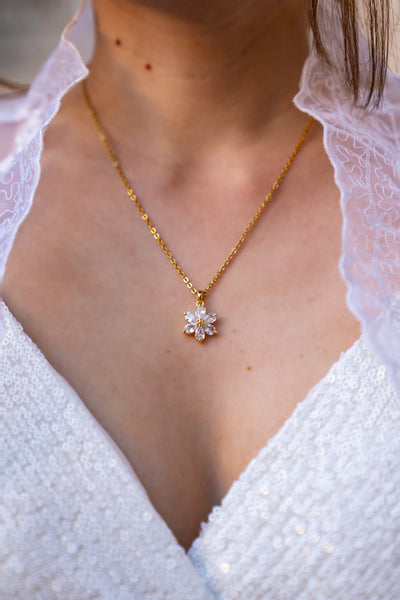 Sampaguita Floral Pendant and Necklace