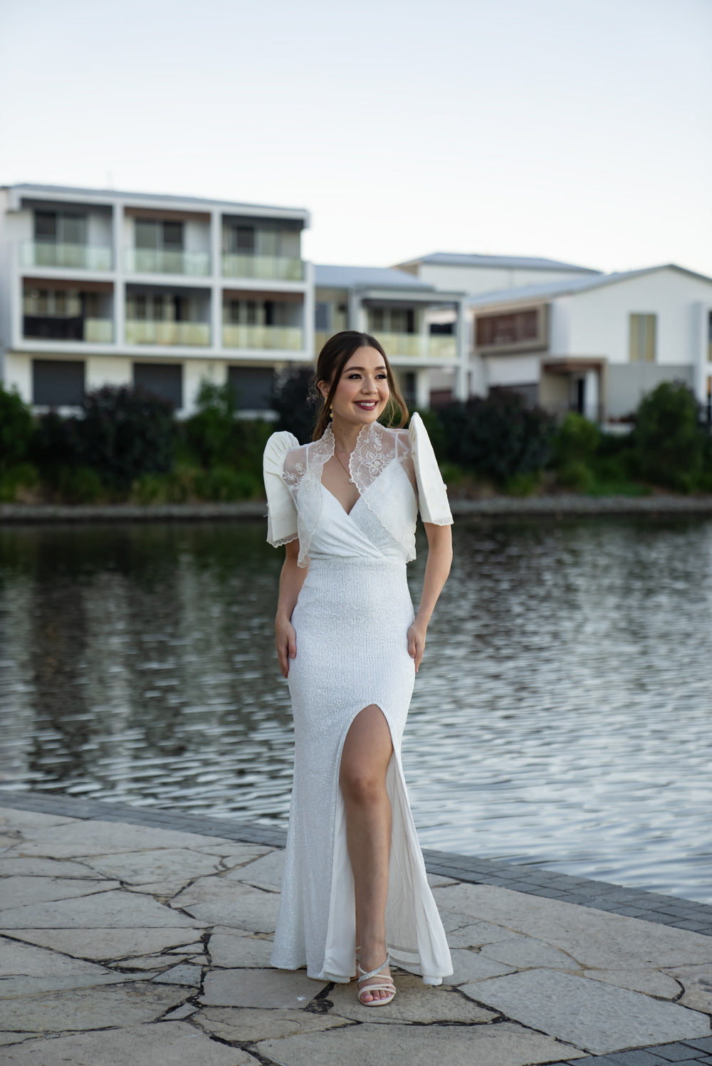 Selene Mestiza Dress (Ivory)