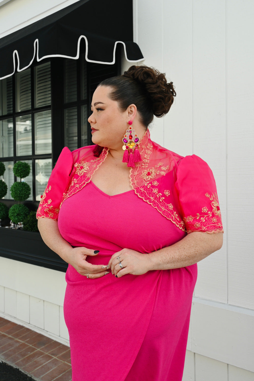 Luisa Mestiza Bolero (Pink)