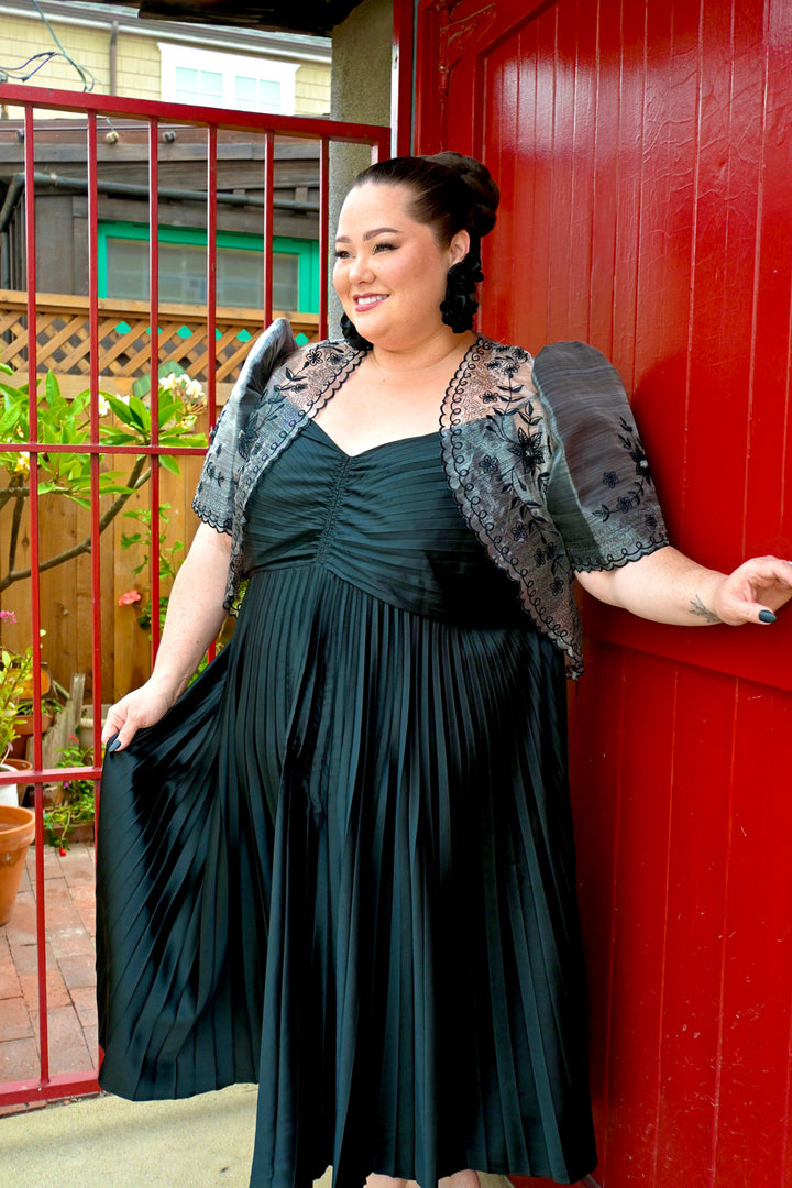 'Tating' Filipiniana Blazer (Grey)
