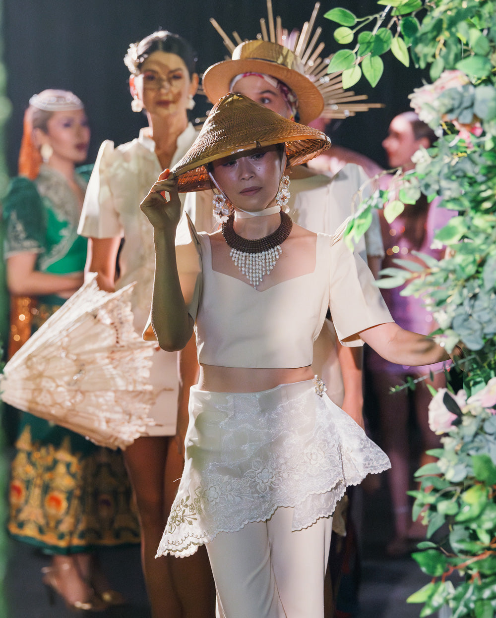 'Sia' Modern Filipiniana Top (Oat)