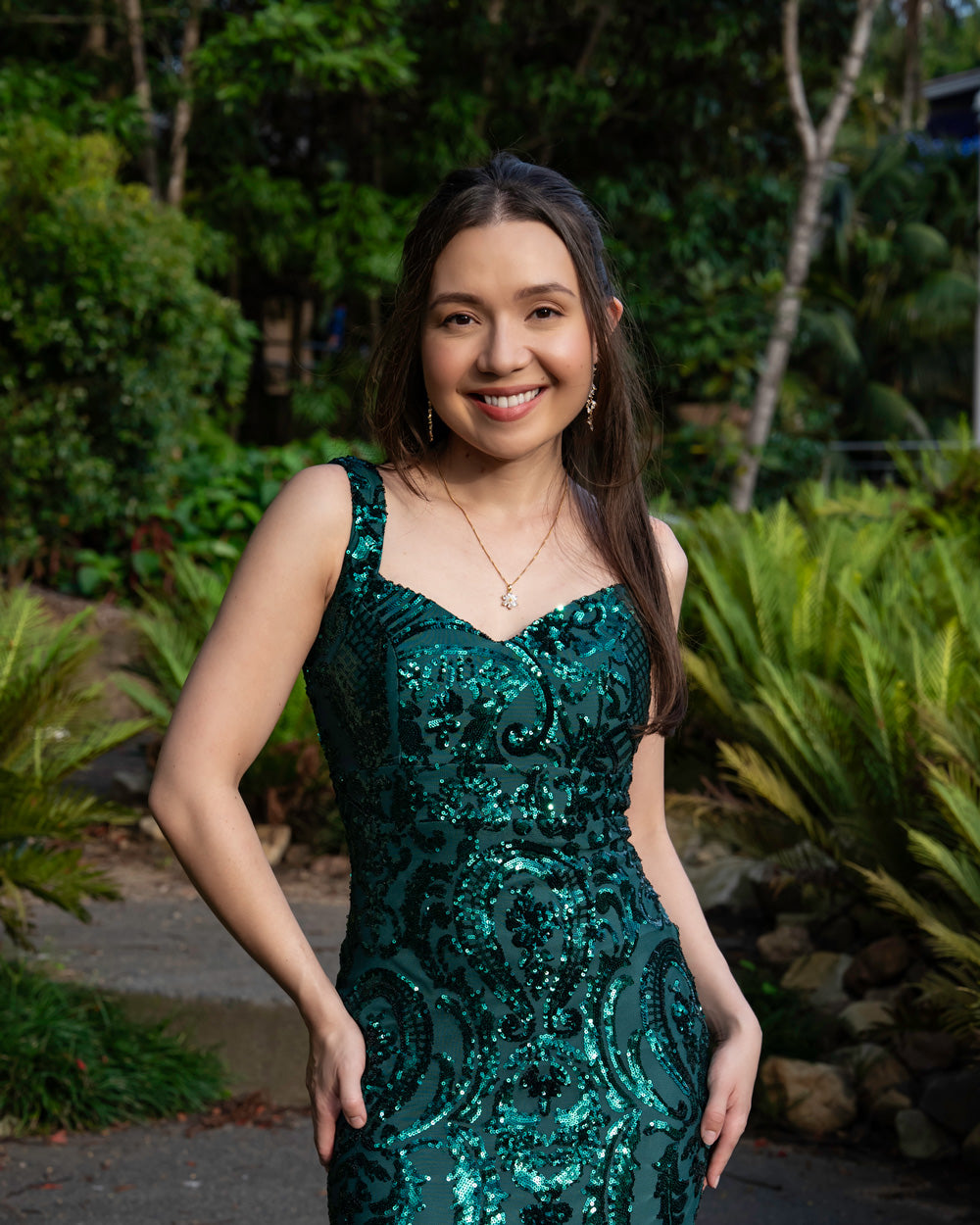 Mayari Mestiza Dress (Emerald Green)