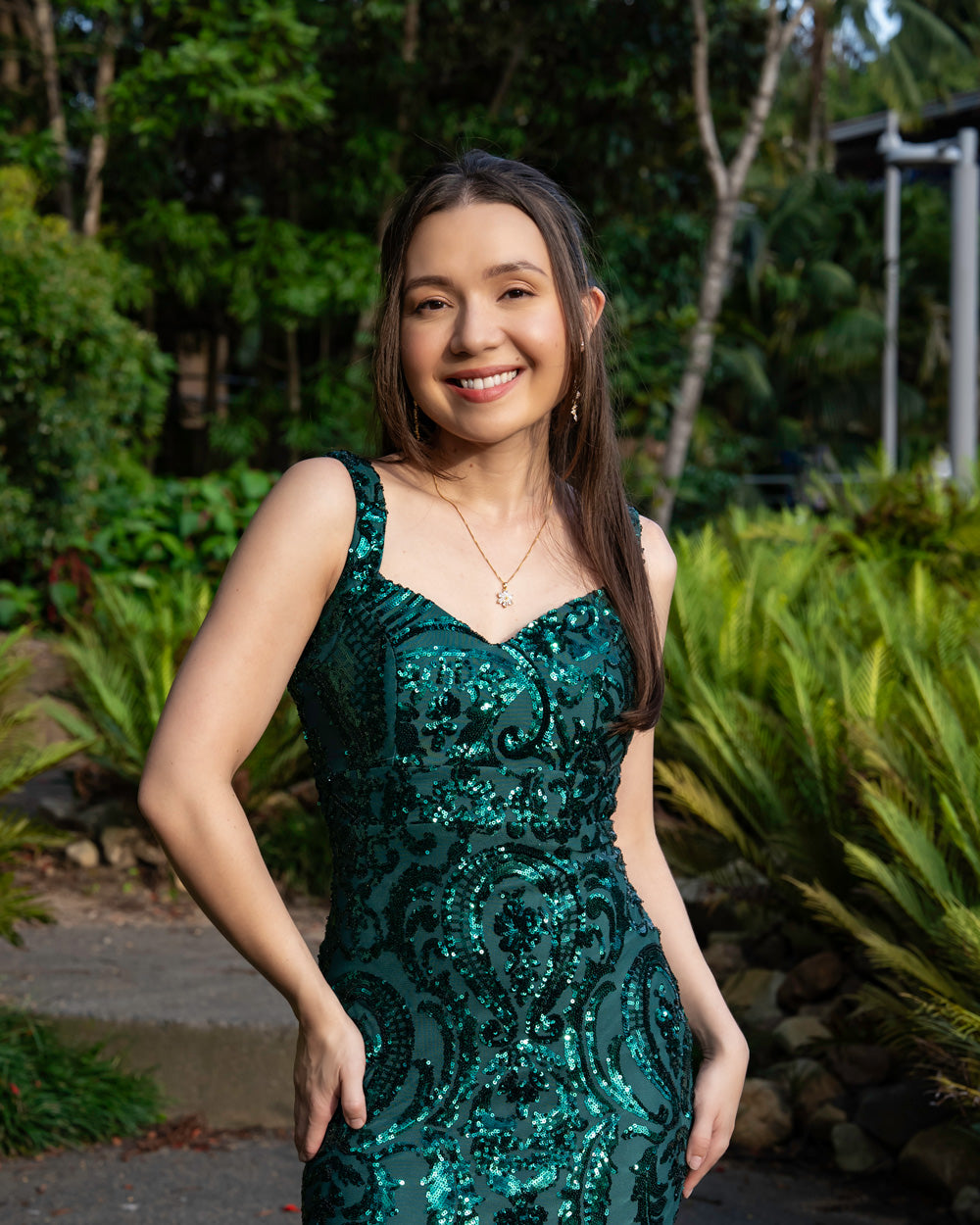 Mayari Mestiza Dress (Emerald Green)