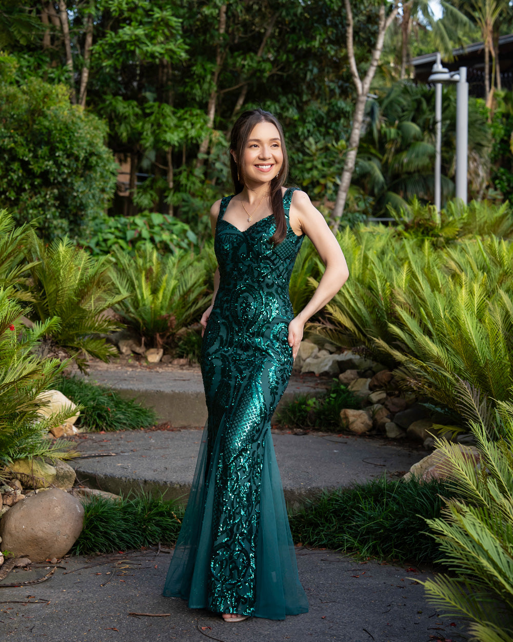 Mayari Mestiza Dress (Emerald Green)