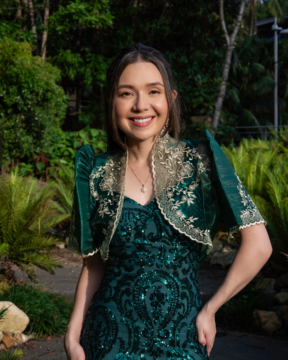 Nene Mestiza Bolero (Emerald Green)