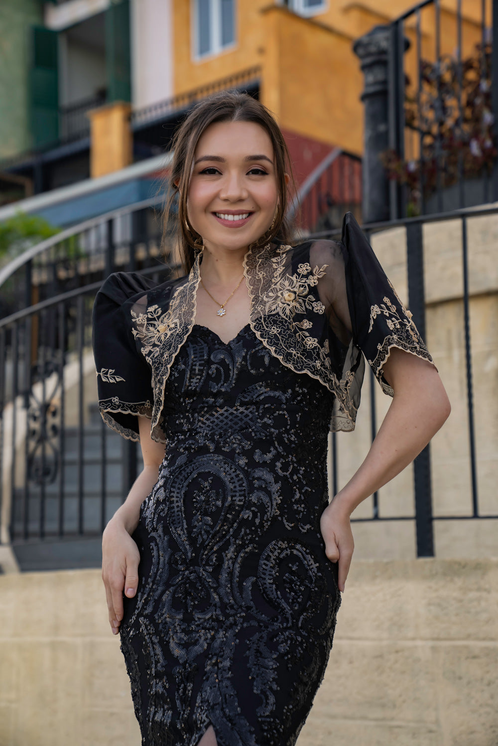 Luisa Mestiza Bolero (Black)