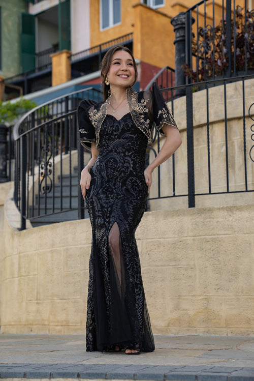 filipiniana long sleeve dress Shop Filipiniana Dresses and Wear Page 3  Kultura Filipino