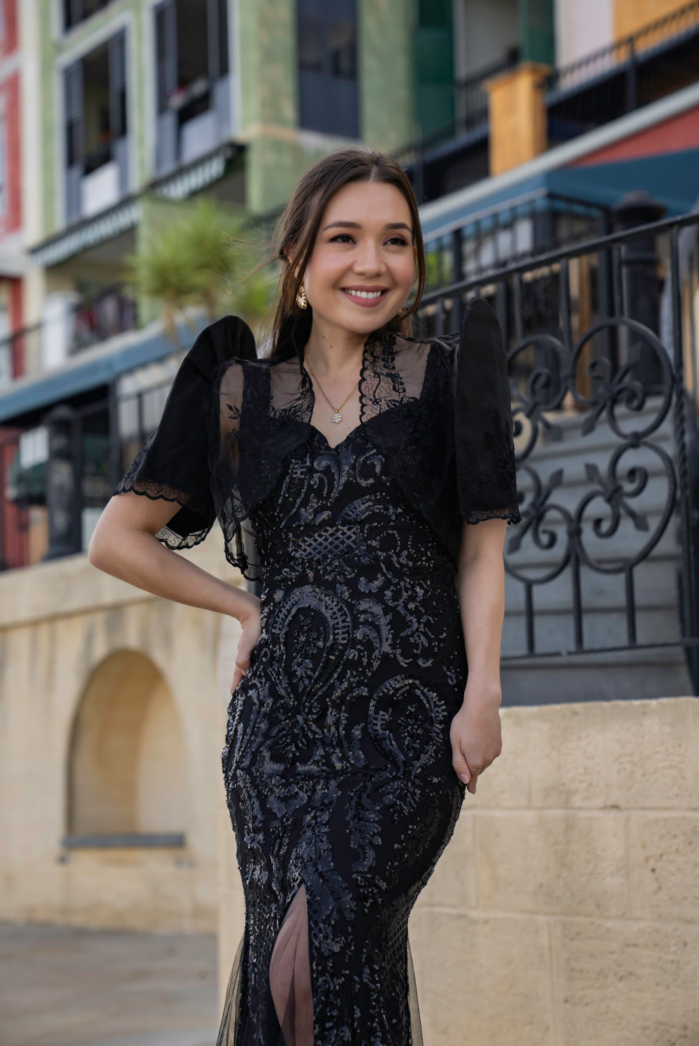 Mayari Mestiza Dress (Black)
