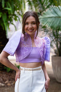 'Nene' Bolero Filipiniana Sleeves (Lilac Purple)