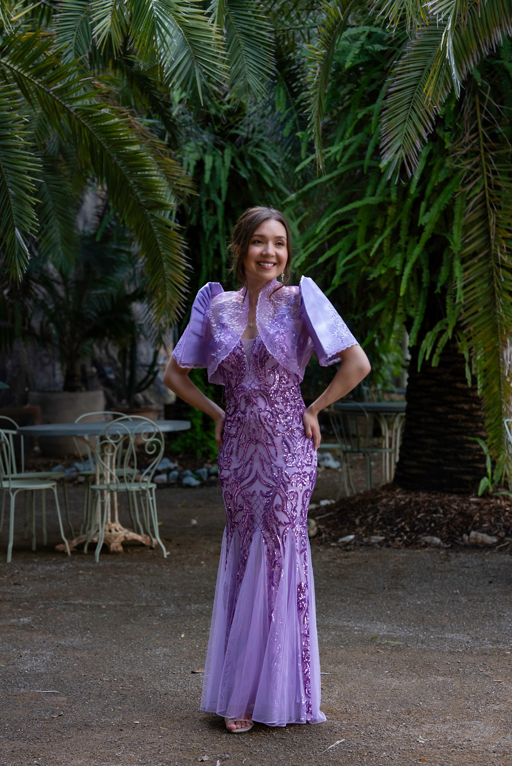 Sofia Mestiza Dress (Lilac Purple)