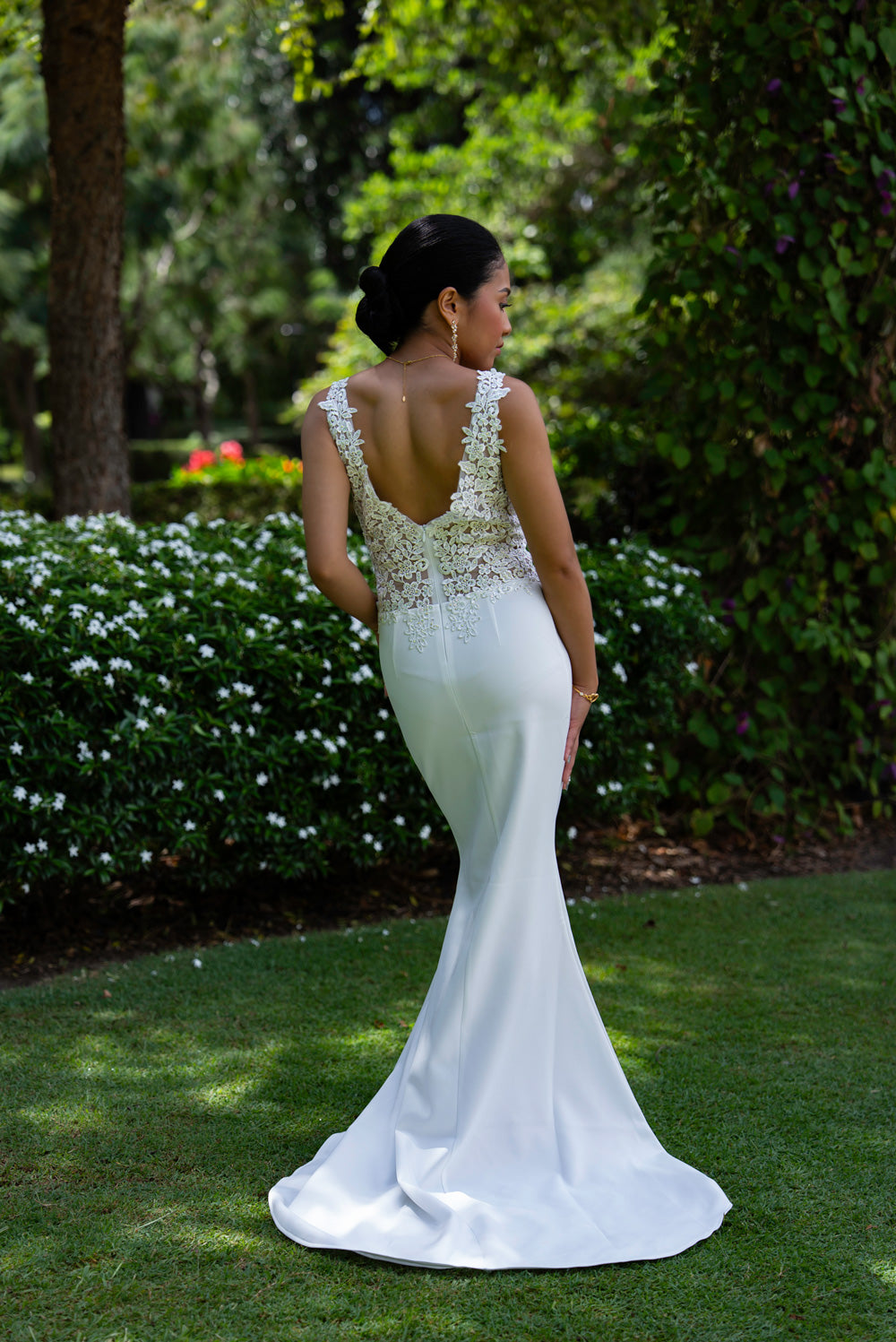 Florence Mestiza Dress (Ivory)
