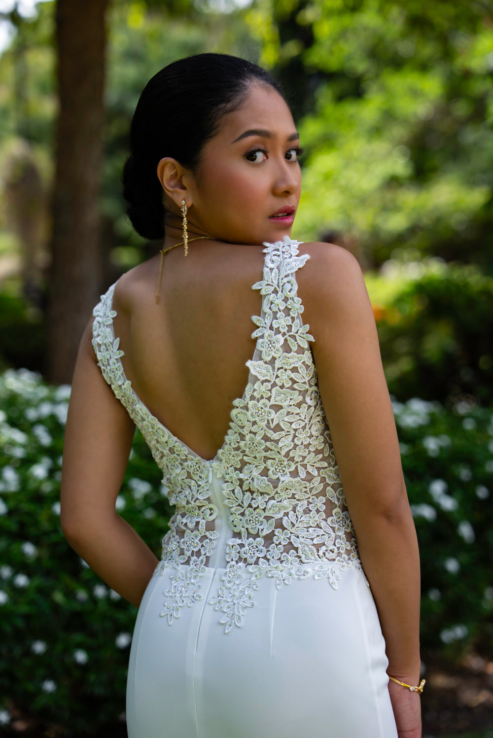 Florence Mestiza Dress (Ivory)