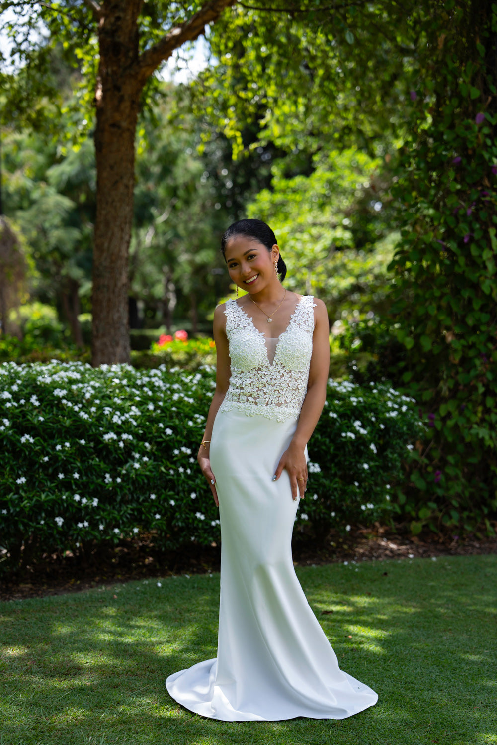 Florence Mestiza Dress (Ivory)