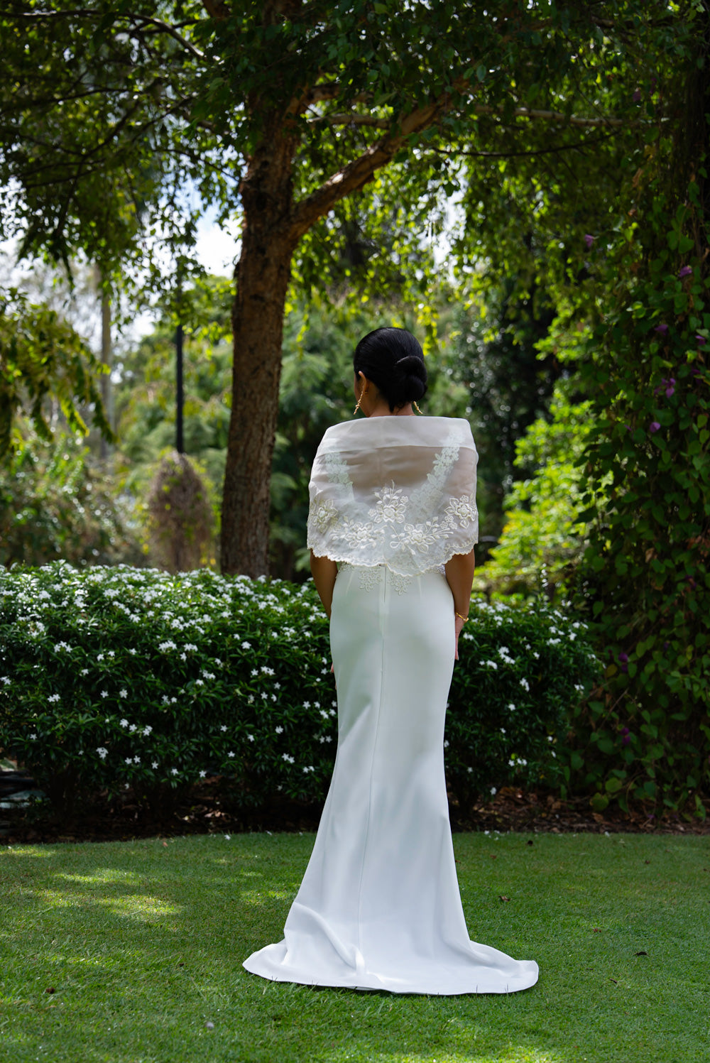 Florence Mestiza Dress (Ivory)