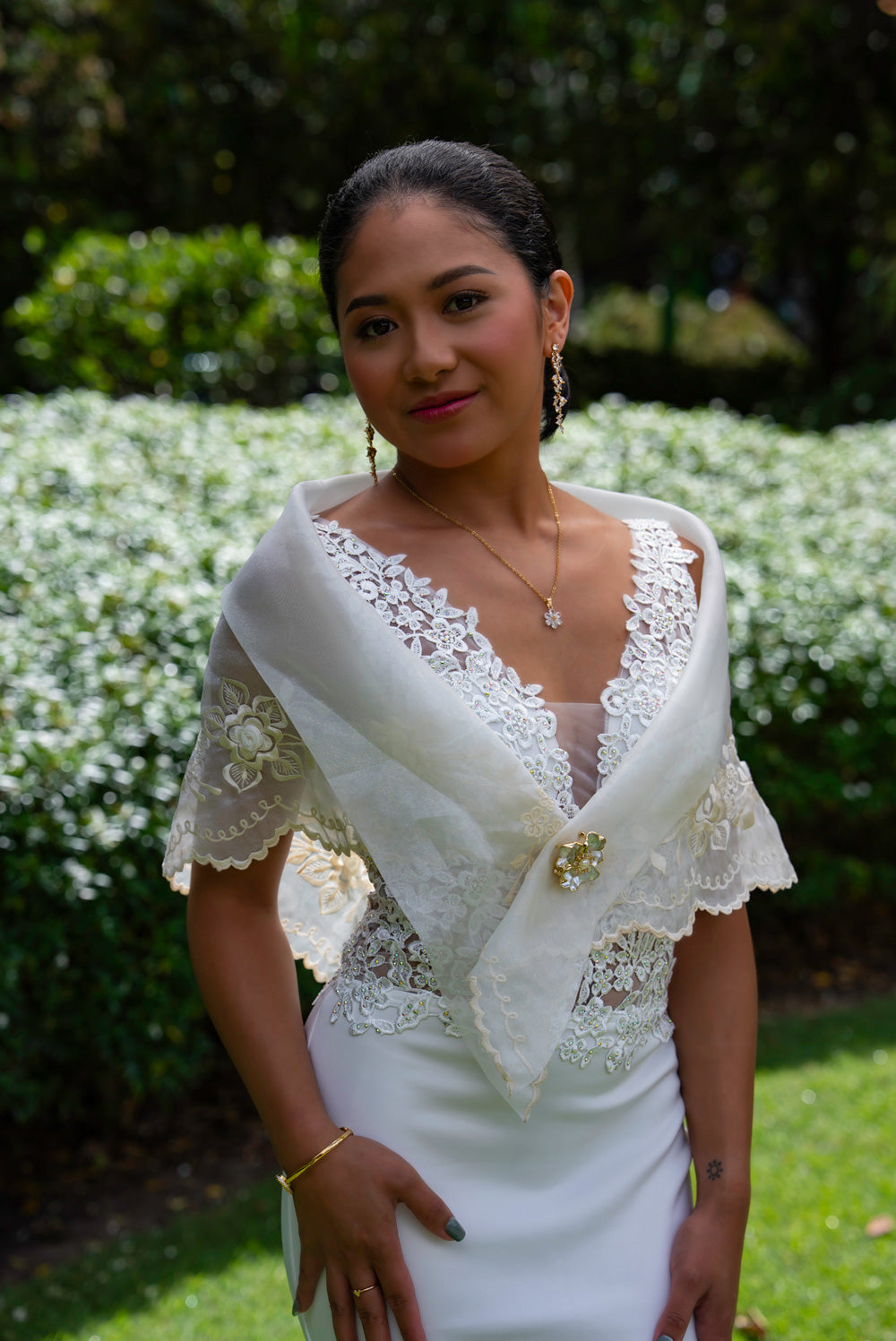 Bulaklak Brooch – Floral Pin for Alampay or Panuelo