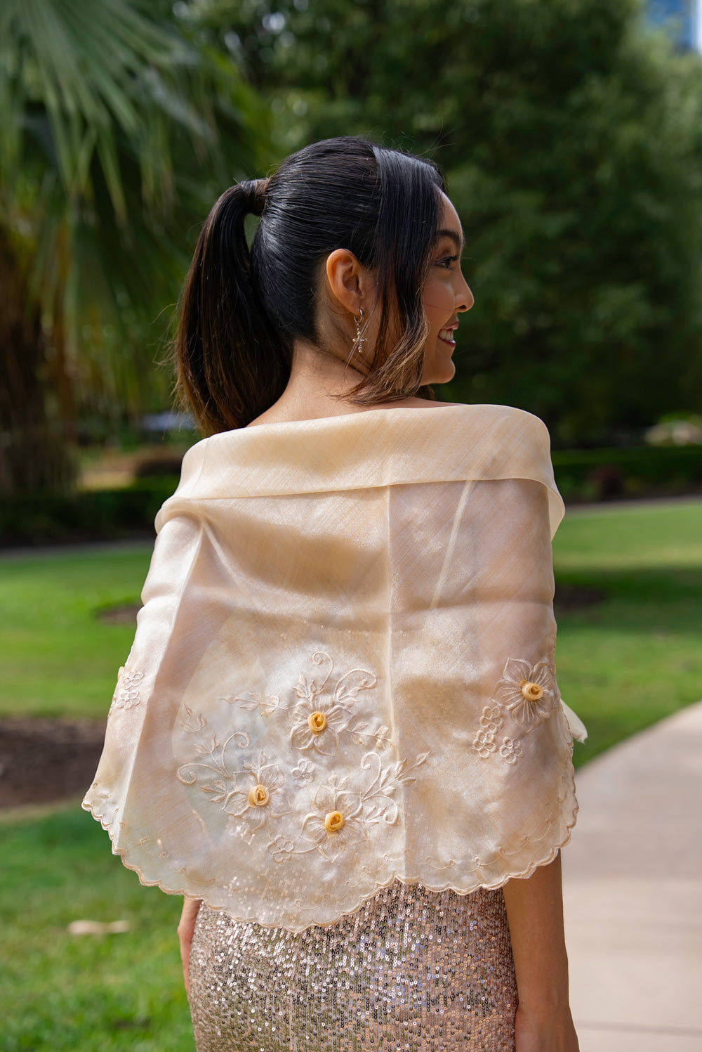 Maria Clara Alampay (Beige)