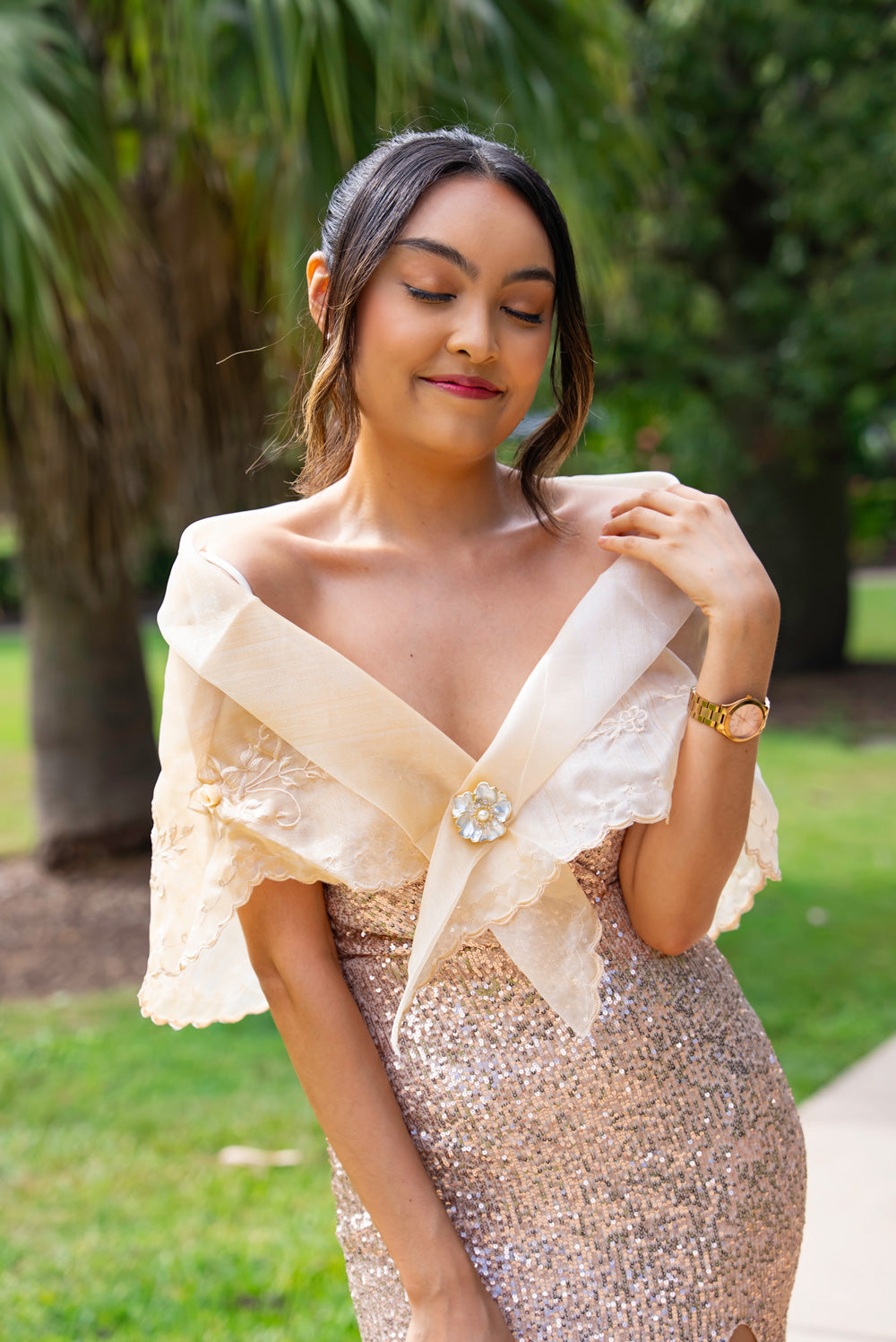 Maria Clara Alampay (Beige)
