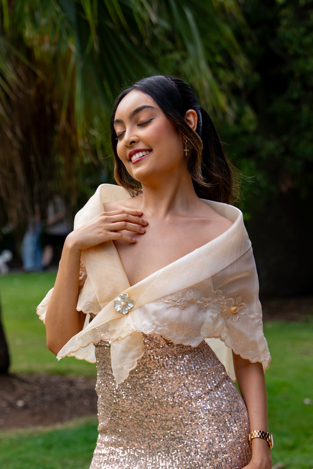 Maria Clara Alampay (Beige)