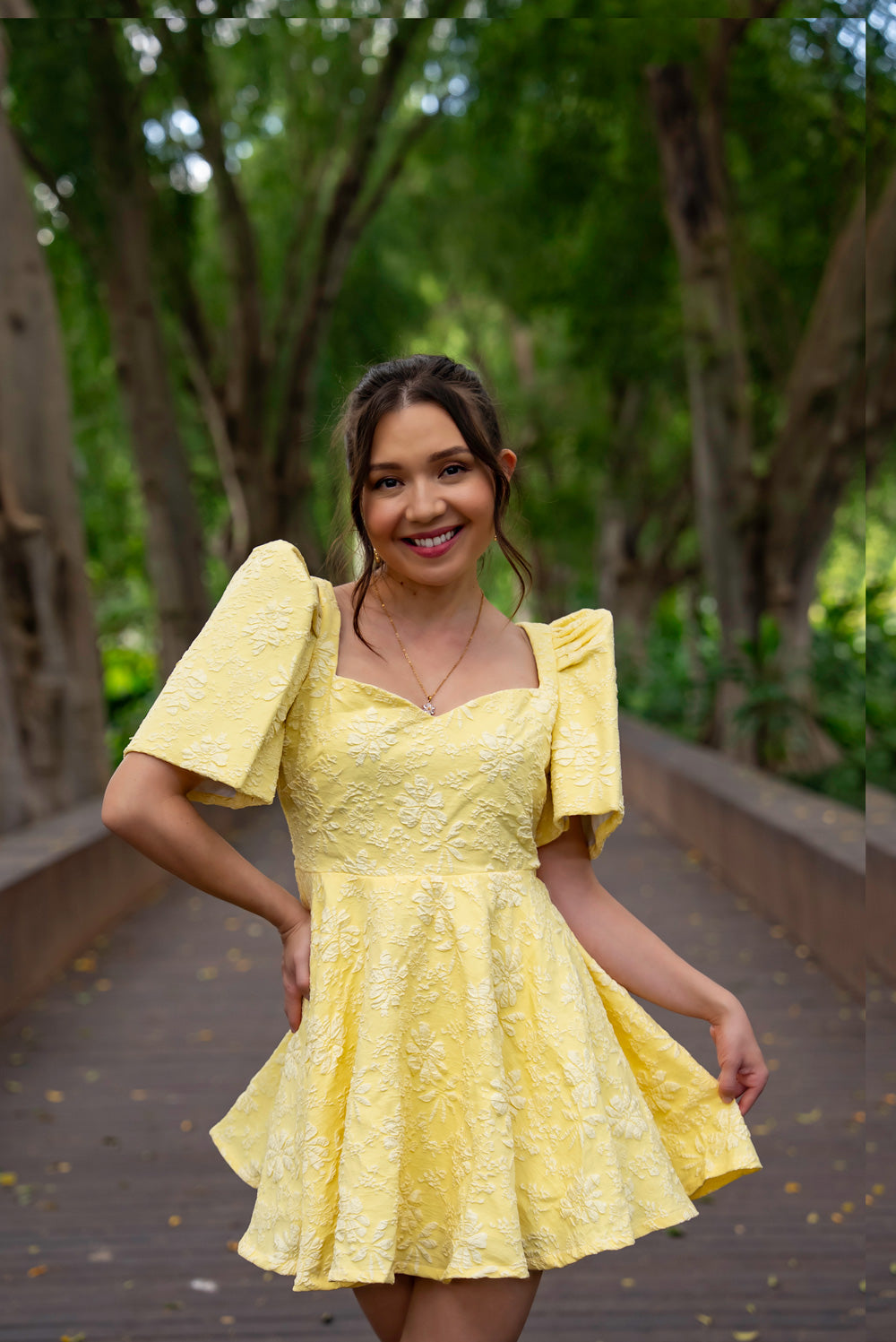 Love Mini Mestiza Dress (Lemon Yellow)