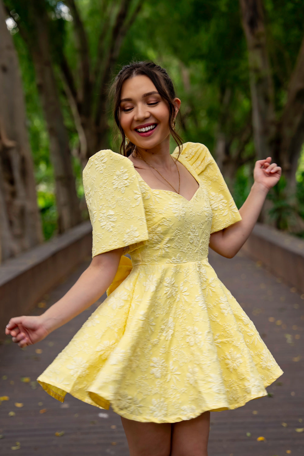 Love Mini Mestiza Dress (Lemon Yellow)