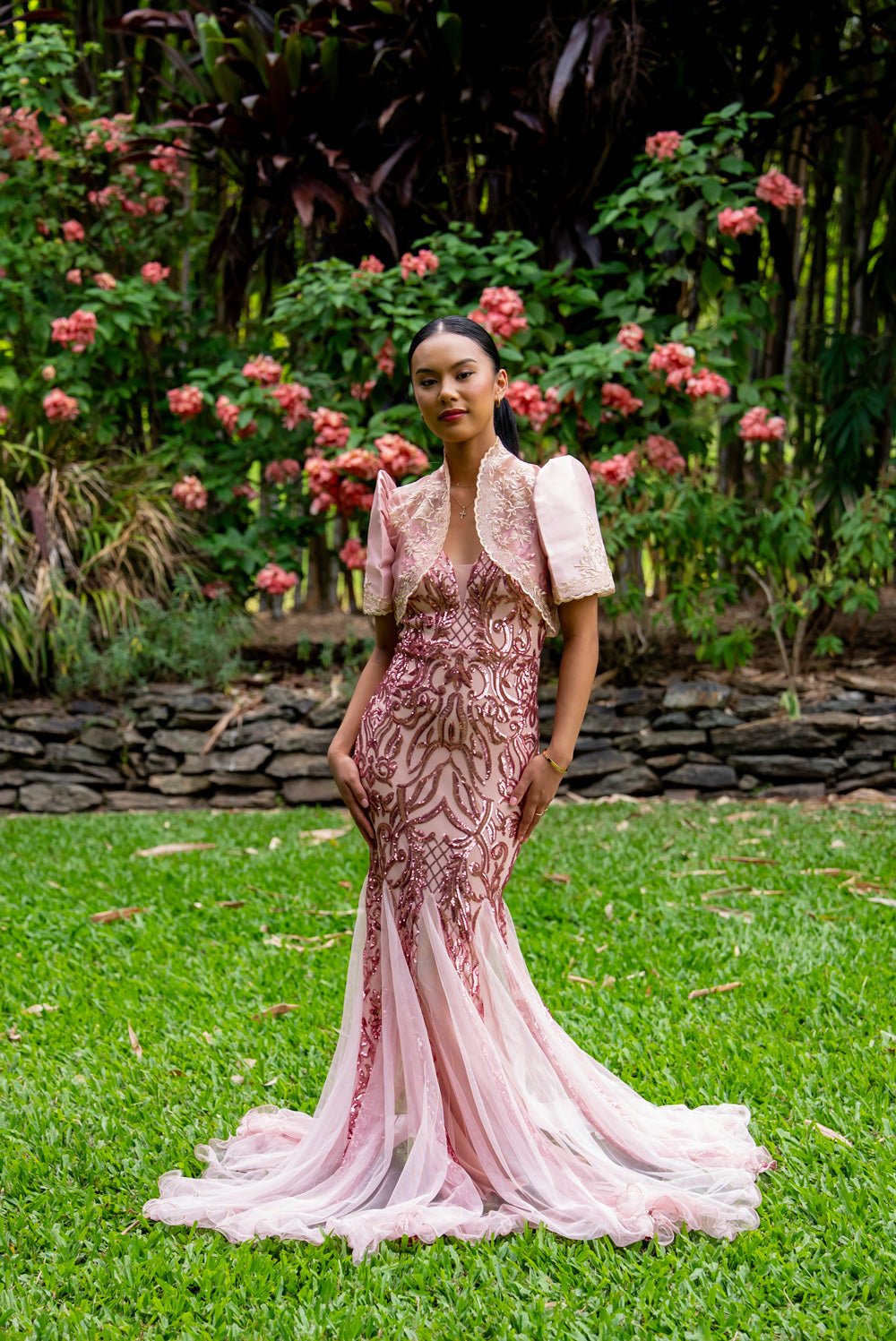 Sofia Mestiza Dress (Blush Pink)