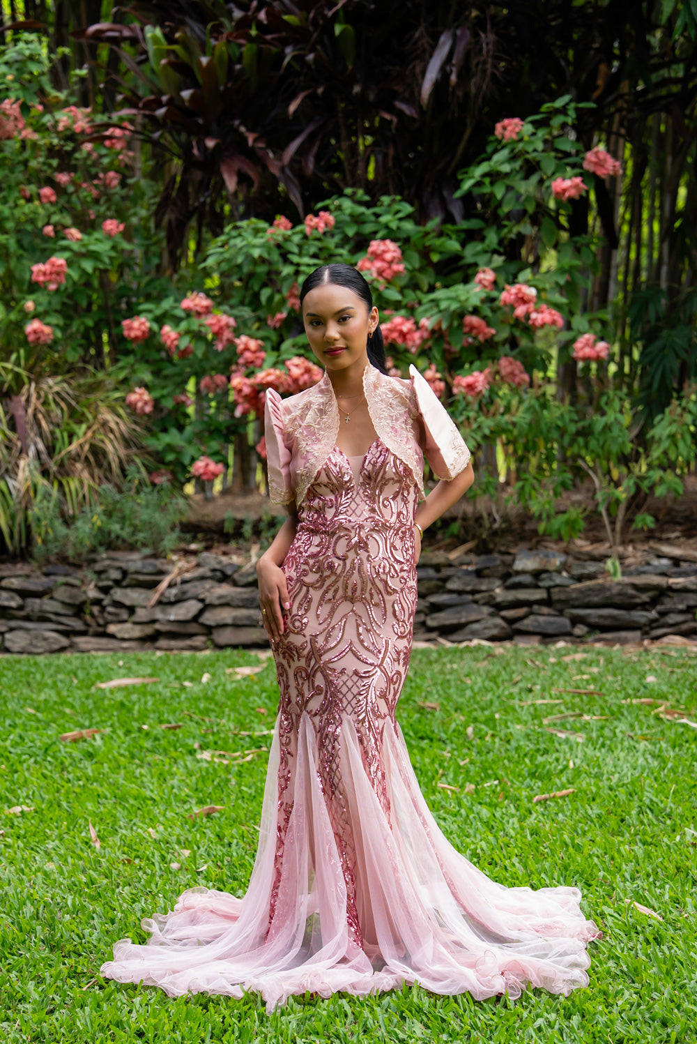 Sofia Mestiza Dress (Blush Pink)