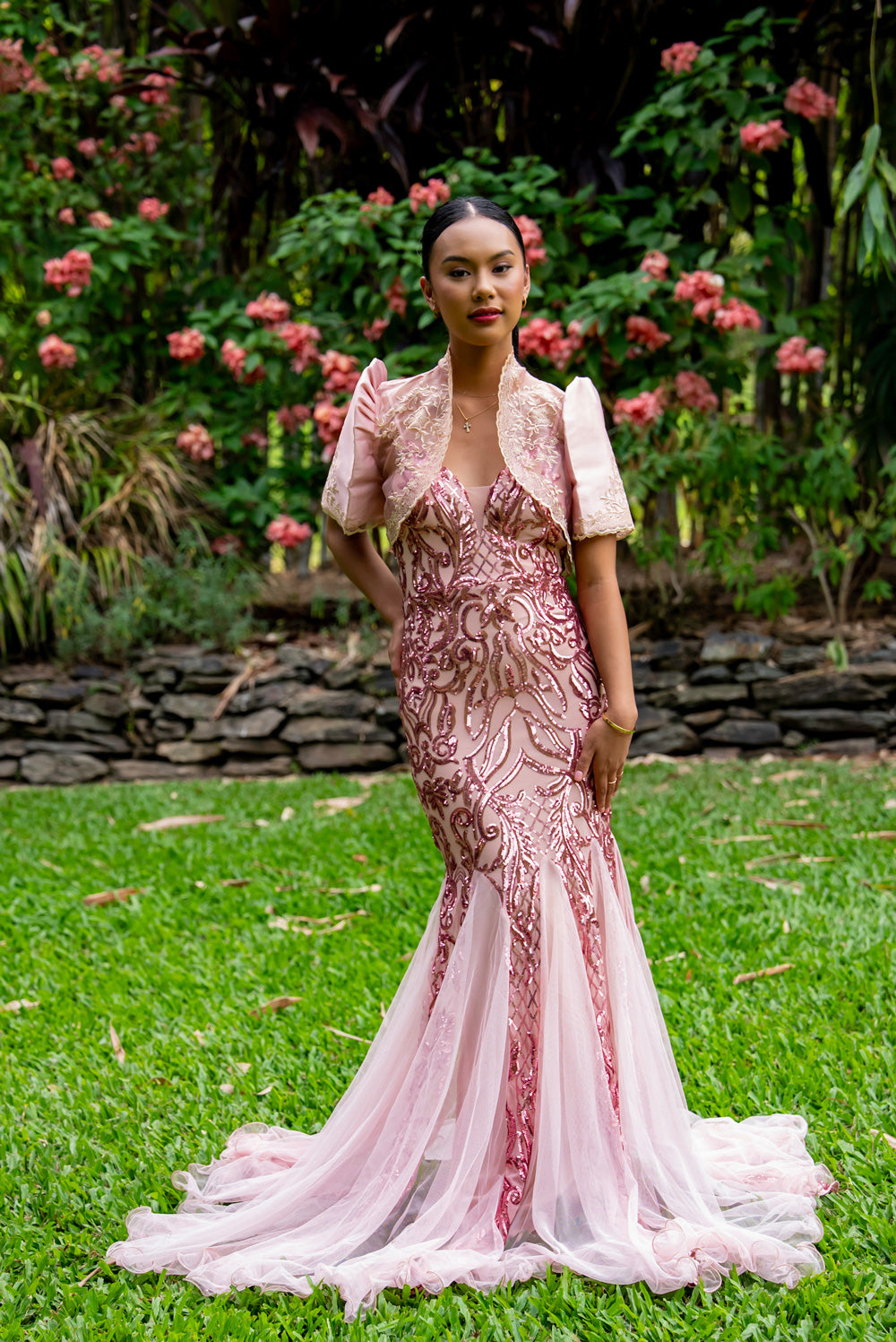 Sofia Mestiza Dress (Blush Pink)