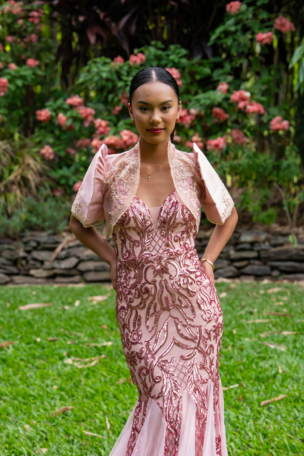 Sofia Mestiza Dress (Blush Pink)