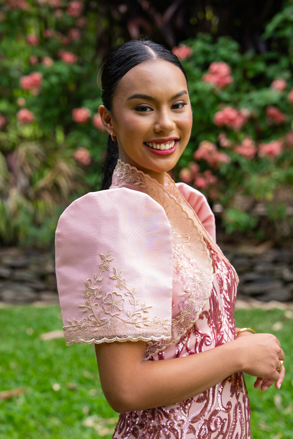 Sofia Mestiza Dress (Blush Pink)