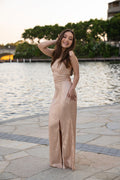 'Kim' Sequin Prom & Formal Dress (Rose Gold)