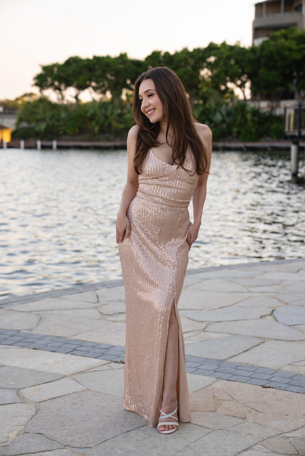 Kim Mestiza Dress (Rose Gold)